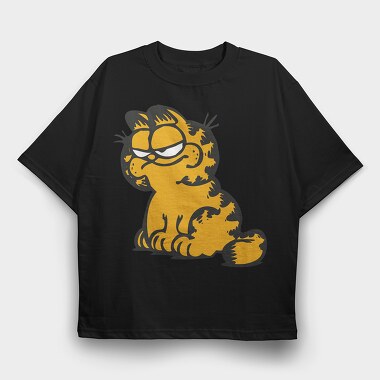 Cartoon Retro Garfield 3, Tricou Oversize Barbati (Unisex)