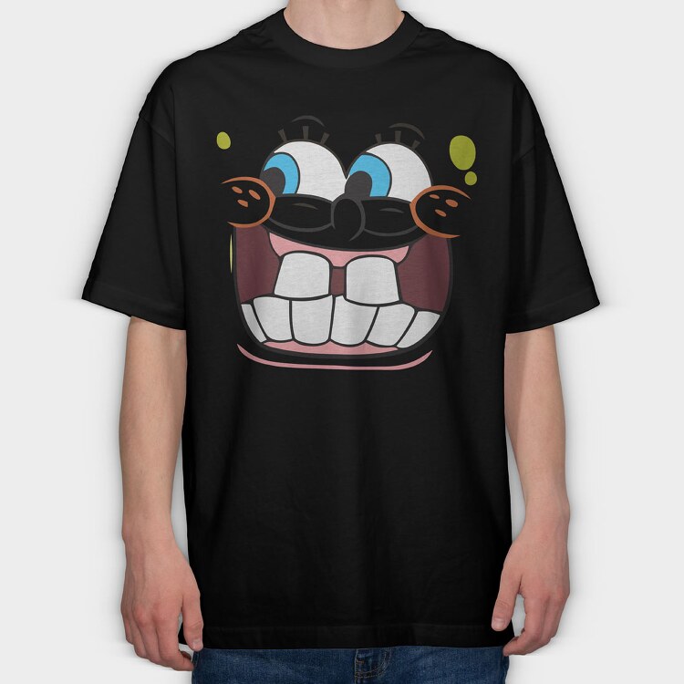 SpongeBob face 11, Tricou Oversize Barbati (Unisex)