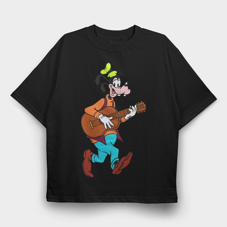 Cartoon Retro Goofy 1, Tricou Oversize Barbati (Unisex)
