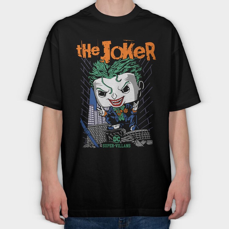 The Jocker Comics, Tricou Oversize Barbati (Unisex)