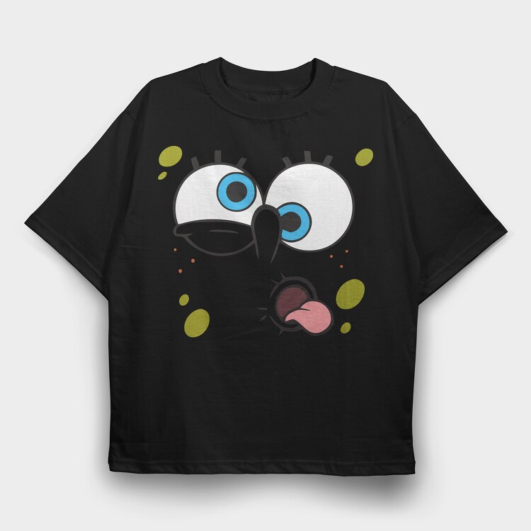 SpongeBob face 14, Tricou Oversize Barbati (Unisex)