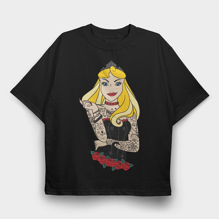 Princess Rockstar 5, Tricou Oversize Barbati (Unisex)