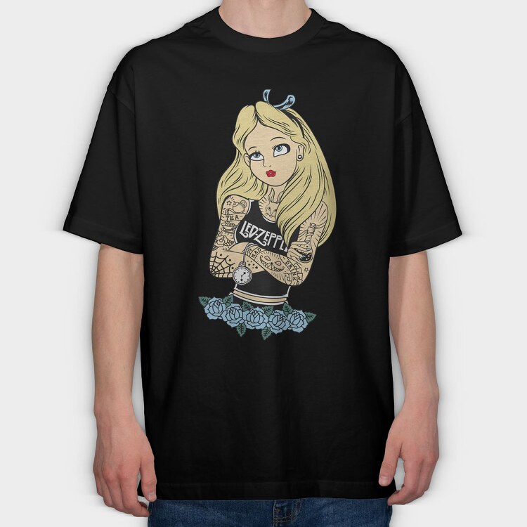 Princess Rockstar 6, Tricou Oversize Barbati (Unisex)