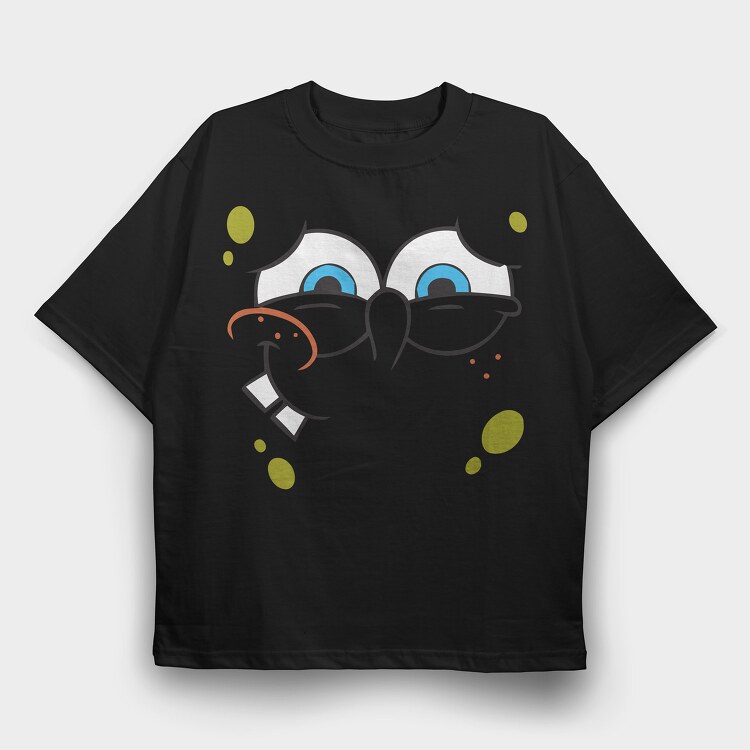 SpongeBob face 4, Tricou Oversize Barbati (Unisex)