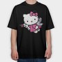 Cartoon Retro Hello Kitty 2, Tricou Oversize Barbati (Unisex)