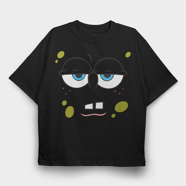 SpongeBob face 5, Tricou Oversize Barbati (Unisex)