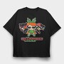The Powerpuff Girls Catwoman Harley, Tricou Oversize Barbati (Unisex)