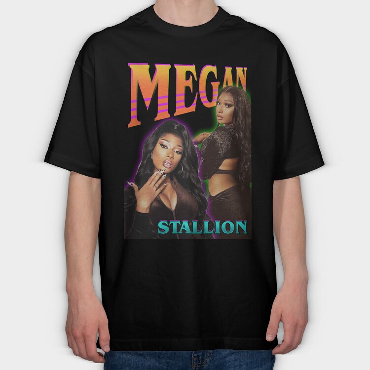 Megan Stallion, Tricou Oversize Barbati (Unisex)