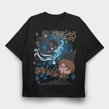 Expecto Patronum Harry Potter, Tricou Oversize Barbati (Unisex)