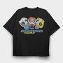 The Powerpuff Girls Frozen Rapunzel, Tricou Oversize Barbati (Unisex)