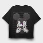 Prisoner Mickey Mouse, Tricou Oversize Barbati (Unisex)