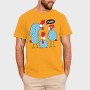 Crazy Chicken, Tricou Barbati (Unisex)