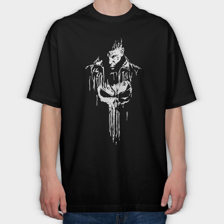 The Punisher 4, Tricou Oversize Barbati (Unisex)