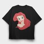 Cartoon Retro La Sirenta 1, Tricou Oversize Barbati (Unisex)