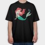Cartoon Retro La Sirenta 2, Tricou Oversize Barbati (Unisex)