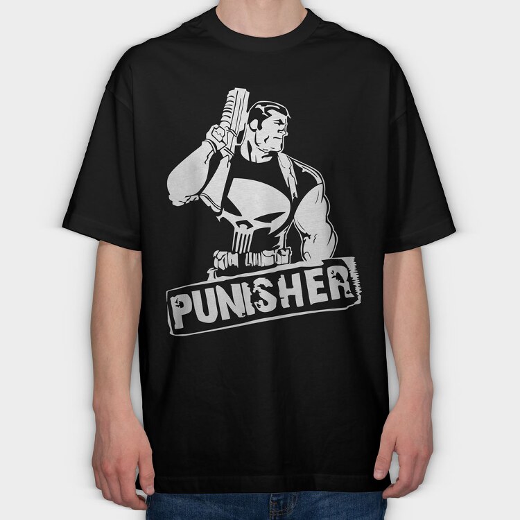 The Punisher 8, Tricou Oversize Barbati (Unisex)