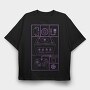 Retro Gaming Entertainment System 2, Tricou Oversize Barbati (Unisex)