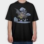 Batman Mario, Tricou Oversize Barbati (Unisex)