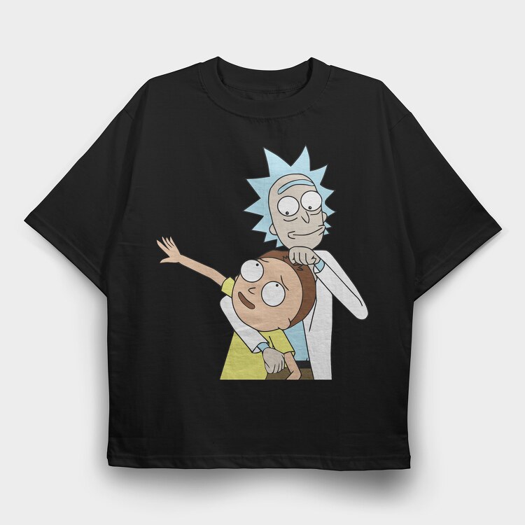 Rick and Morty 11, Tricou Oversize Barbati (Unisex)
