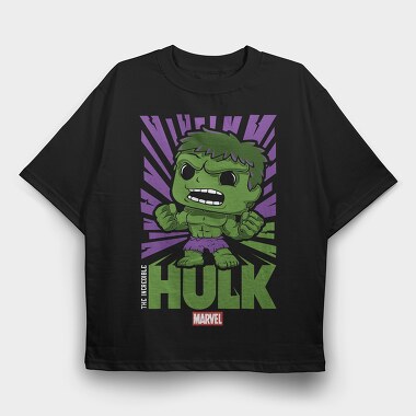 Funko Marvel hulk, Tricou Oversize Barbati (Unisex)
