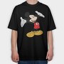 Cartoon Retro Mickey Mouse 6, Tricou Oversize Barbati (Unisex)
