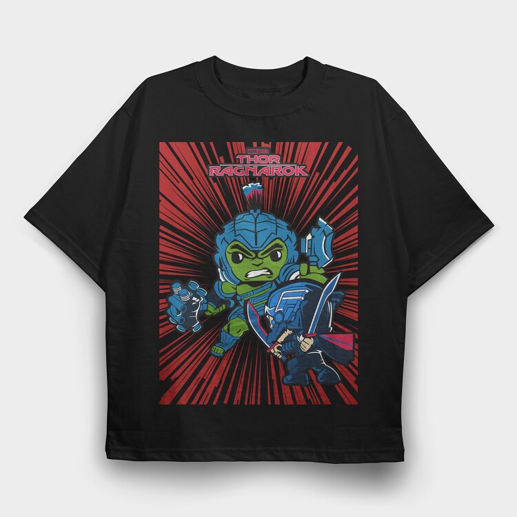 Funko Marvel thor 2, Tricou Oversize Barbati (Unisex)