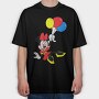 Cartoon Retro Minnie 3, Tricou Oversize Barbati (Unisex)