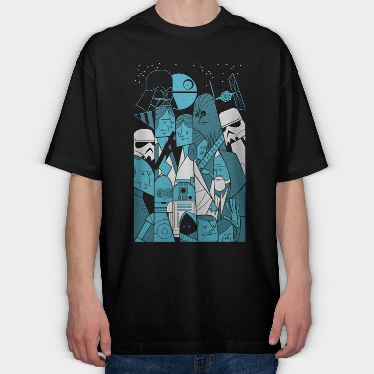 Star Wars 24, Tricou Oversize Barbati (Unisex)