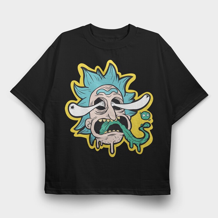 Rick and Morty 24, Tricou Oversize Barbati (Unisex)