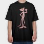 Cartoon Retro Pink Panter 1, Tricou Oversize Barbati (Unisex)