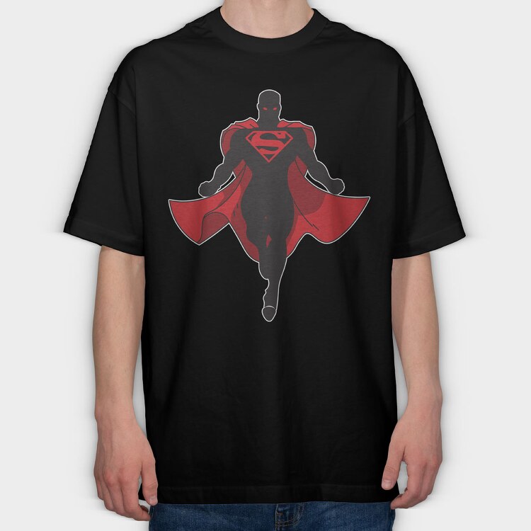 Black Superman, Tricou Oversize Barbati (Unisex)