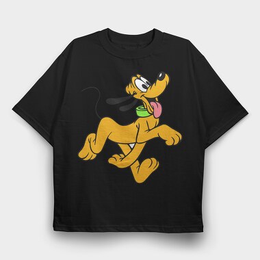 Cartoon Retro Pluto 2, Tricou Oversize Barbati (Unisex)