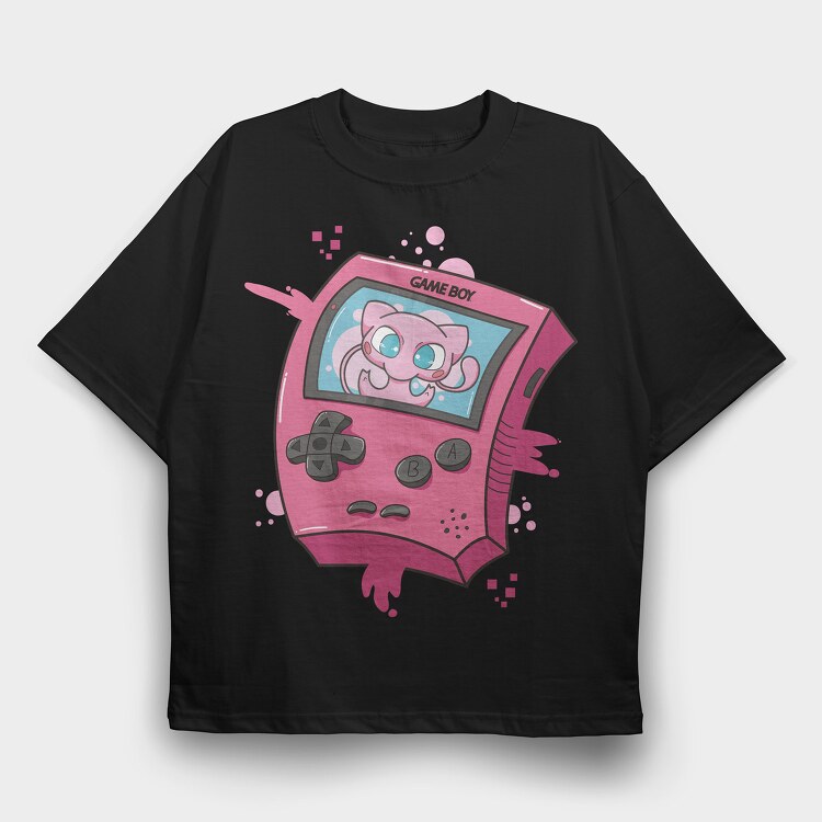 Gameboy Pokemon 4, Tricou Oversize Barbati (Unisex)