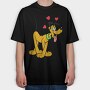 Cartoon Retro Pluto 3, Tricou Oversize Barbati (Unisex)