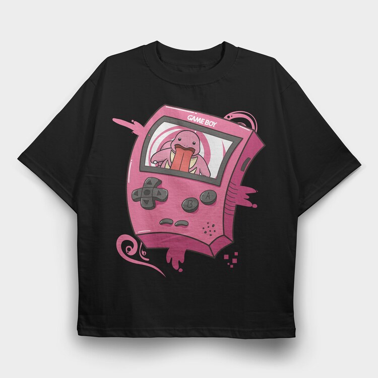 Gameboy Pokemon 8, Tricou Oversize Barbati (Unisex)