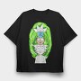 Rick and Morty 42, Tricou Oversize Barbati (Unisex)