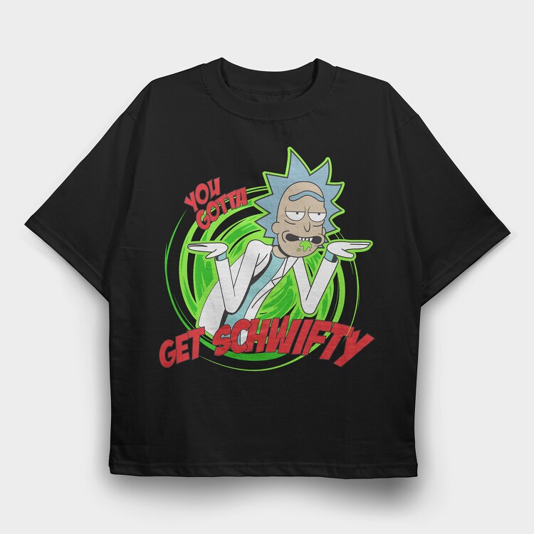 Rick and Morty 43, Tricou Oversize Barbati (Unisex)