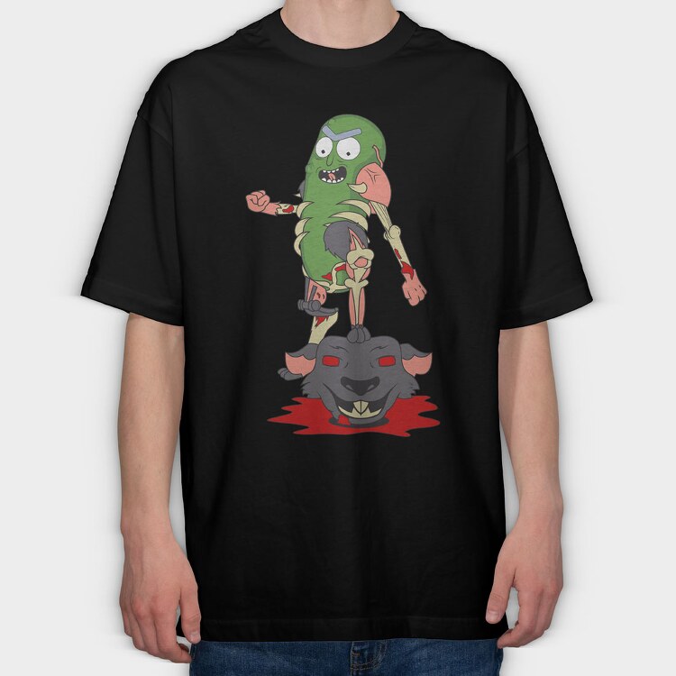 Rick and Morty 45, Tricou Oversize Barbati (Unisex)