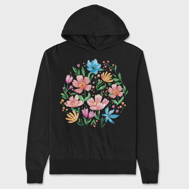 Wild Flowers, Hanorac Oversize Barbati (Unisex)