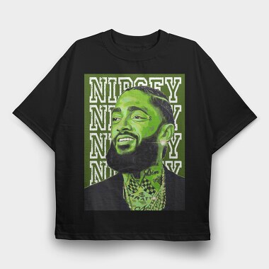 Nipsey Hussle 2, Tricou Oversize Barbati (Unisex)