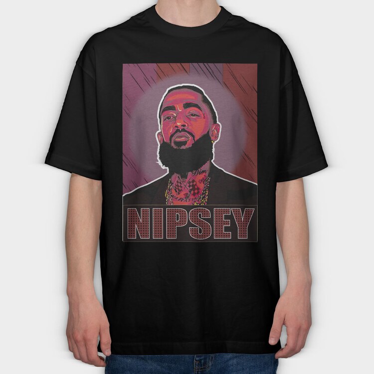 Nipsey Hussle 3, Tricou Oversize Barbati (Unisex)