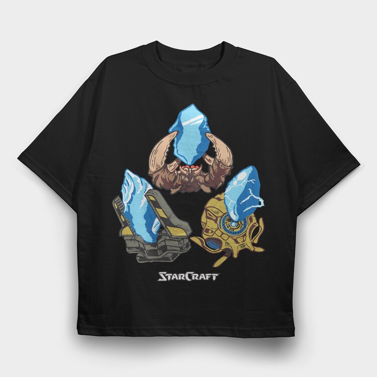 Starcraft 9, Tricou Oversize Barbati (Unisex)