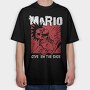 Give Em the Shoe Mario, Tricou Oversize Barbati (Unisex)
