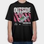 Outside Skateboard 1, Tricou Oversize Barbati (Unisex)