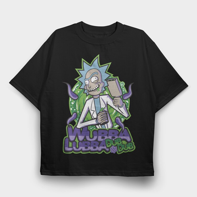 Rick and Morty 55, Tricou Oversize Barbati (Unisex)
