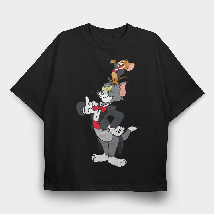 Tom and Jerry 11, Tricou Oversize Barbati (Unisex)