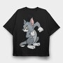 Tom and Jerry 14, Tricou Oversize Barbati (Unisex)