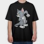 Tom and Jerry 14, Tricou Oversize Barbati (Unisex)