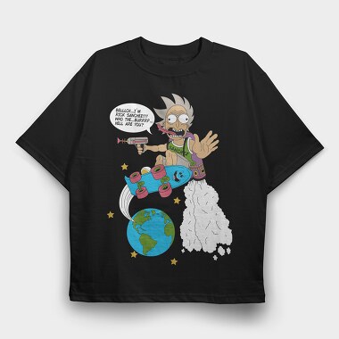 Rick and Morty 61, Tricou Oversize Barbati (Unisex)