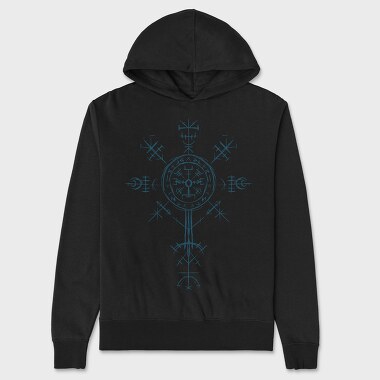 Valkyrie Symbol, Hanorac Oversize Barbati (Unisex)